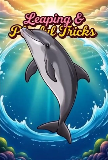 Dolphins Leap: Ocean Acrobats 🐬 | Animal Facts | Wild Playful Jumps