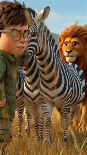 Why Do Zebras Have Stripes? 🦓 (The Lion’s Secret!) #shorts #Zebras #WildLifeFacts