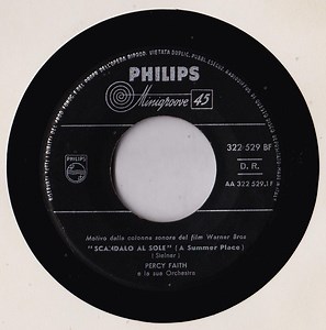 Percy Faith E La Sua Orchestra - Scandalo Al Sole = A Summer Place