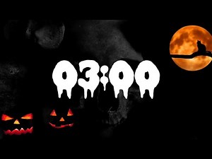 3 Minute Halloween Timer With Scary Sounds And Screaming Alarm