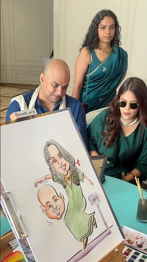 Live Caricature Drawing 🎨 | Turning Faces into Funny Art in Real Time!