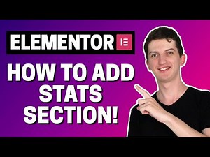 How To Add Stats Section In Elementor