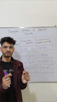 Tricks to Remember Parametric Equations of Parabola