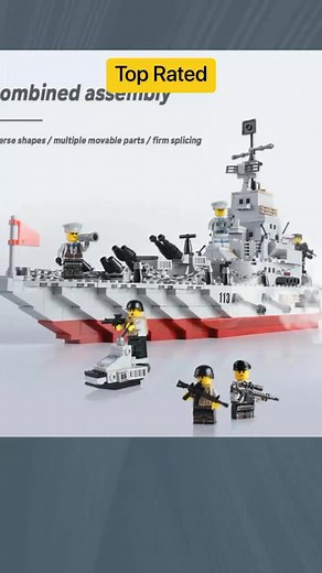 Only ₱289.00 - 499.00 for 1000Pcs Ww2 Warship Building Blocks Toys Model LegoINGlys Warship BattleShip Military Warrior Series Tank Ship Building Blocks Compatible Wilderness Operation Children Diy Toy Boys Gifts! Don't miss out! Tap the link below #lego #warshiplego #buildingblocks