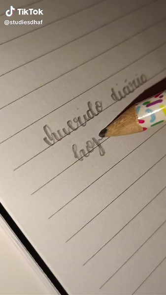 Lettering with Pencil: Nostalgic Diary Entry