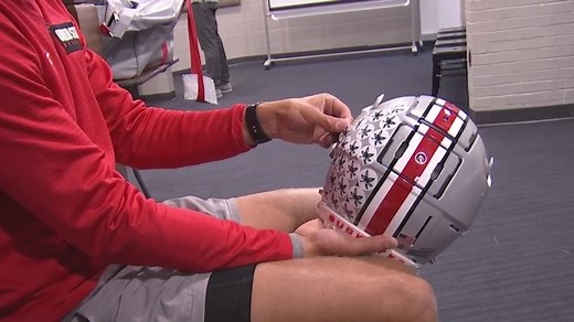 What’s the history behind Ohio State’s buckeye helmet stickers?