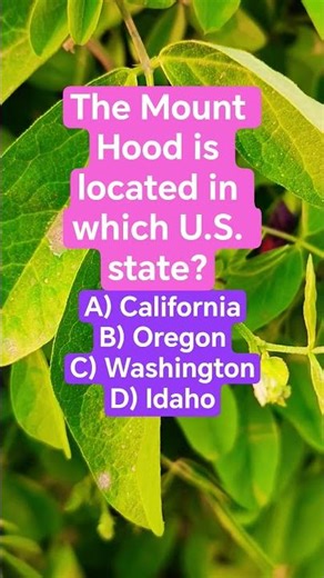 The Mount Hood is located in which U.S. state?