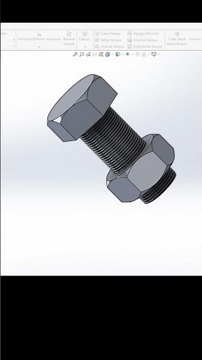 Tutorial solidworks tornillo #solidworks #cad #3d