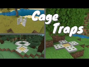 How to build 3 Simple Cage Traps! - Easy Minecraft Bedrock Tutorial