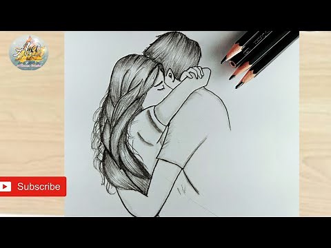 Learn to draw Couple Sketch step by step ll How to draw best couple drawing tutorial