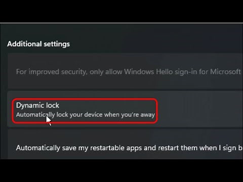 Fix Dynamic Lock Is Not Working Or Missing In Windows PC