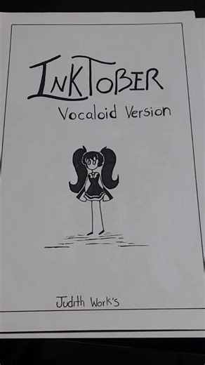 [InkTober2024- Dias 1 al 10 y wip del 11] No se crean que por que no lo estoy subiendo aqui no lo estoy haciendo jsjs, voy al día. #inktober2024 #vocaloid #art