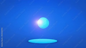 A hologram projecting the electron cloud of an atom visualizing its orbitals and allowing for the identification of its hybridization state.. 2d flat cartoon