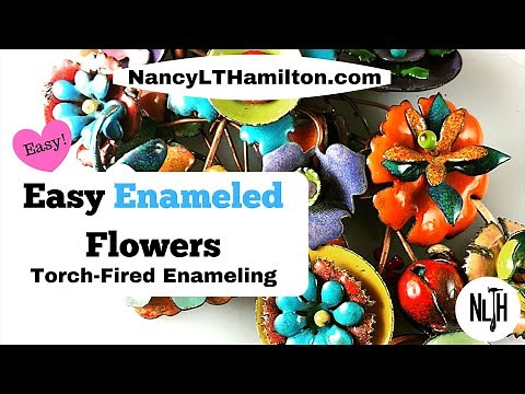Easy Enameled Flowers: Torch-Fired Enameling!