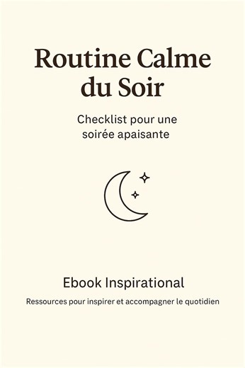 Routine Calme du Soir - Checklist pour une soirée apaisante - Etsy France