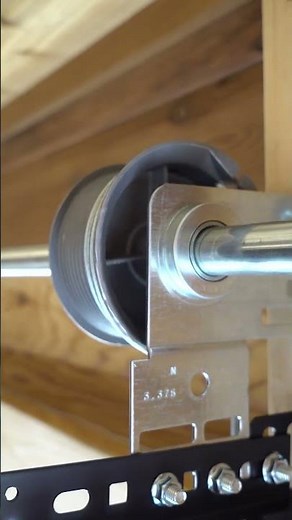 Garage Door Drum and Spring in Action