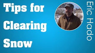 Tips for clearing snow faster