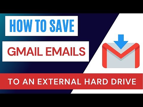 how to save Gmail emails to an external hard drive
