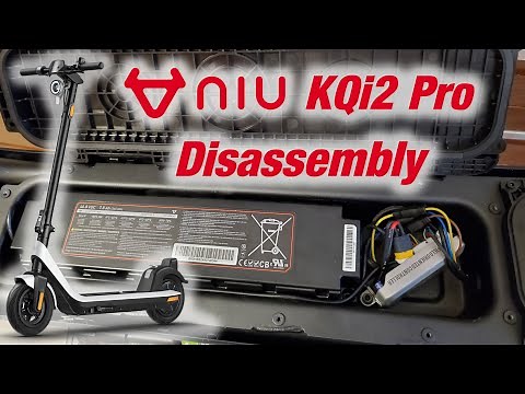 NIU KQi2 Pro Electric Scooter disassembly / repair guide – opening battery & controller compartment
