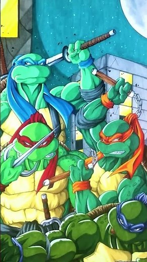 Drawing the Ninja Turtles #shorts