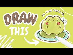 How to Draw a Cute Kawaii frog in 1 Minute!🐸✨ || Easy Step-by-Step Tutorial