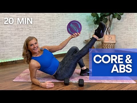 20 Minute Core and Abs Workout With Dumbbells and Gliders to Strengthen Your Core