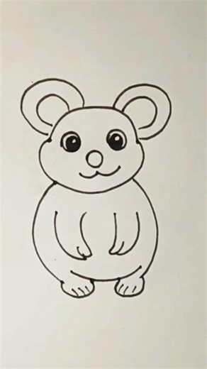 🐭 Cute Mouse Drawing | So Easy & Adorable#shorts #drawing#cute #youtubeshorts