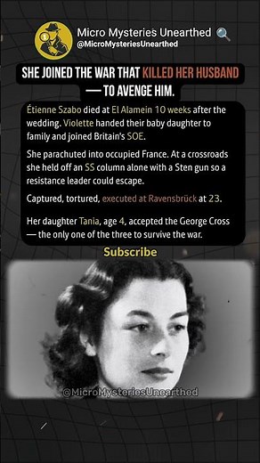 Violette Szabo Joined The War That Killed Her Husband #ww2