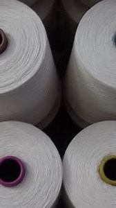 Vertical Video of Industrial Yarn Textile Machine