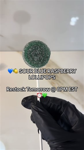 Sour candy is my life and always has been 💙🍭 That’s why every treat we make has that sourness to it — it’s just who I am 😤✨ Right now I’m whipping up the sour blue raspberry lollipops and yes, they’re just as good as they look 👀🔥 A few things before you scroll 👇🏽 🗳️ Tomorrow is the LAST DAY to vote on what goes in the 420 box — link is in the comments, go vote NOW 📦 420 box 420 deals drop March 30th — more details coming once voting closes ⏰ Restock is TOMORROW @ 8PM EST | 5PM PST 📧 Ma