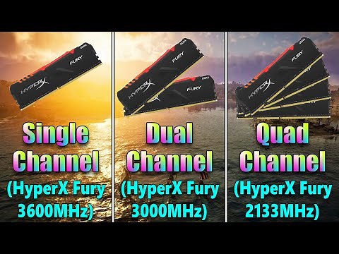 Single Channel vs Dual Channel vs Quad Channel | RAM Test | Which is Best For PC Gaming??