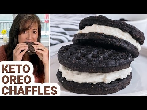 Chocolate Oreo Chaffles Recipe With Cream Cheese Filling