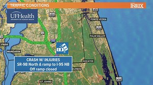 St. Augustine man killed in fiery crash on SR-9B at I-95