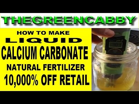 DIY HOW TO MAKE LIQUID CALCIUM CARBONATE NATURAL FERTILIZER FOR PLANTS & ORGANIC GARDENING