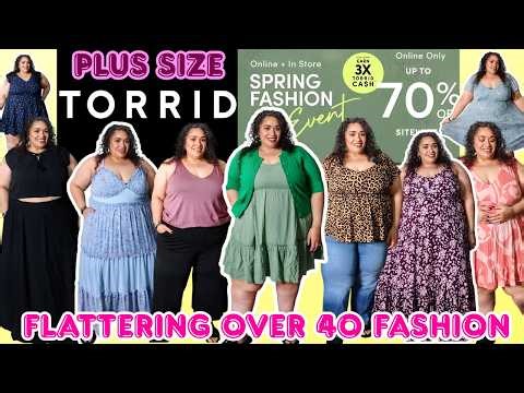 Torrid Plus Size Haul 2026|Spring Outfits That ACTUALLY Flatter Curvy Women Over 40|SPRING SALE!!!!