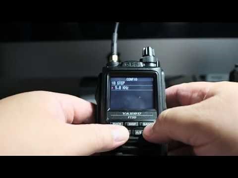 Yaesu FT3D Frequency Steps
