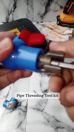 ₱99 Heavy-Duty All-in-One Pipe Threading Tool Kit - Internal/External Dual-Function Thread Cutter for PVC & Plastic Pipes, 1/2
