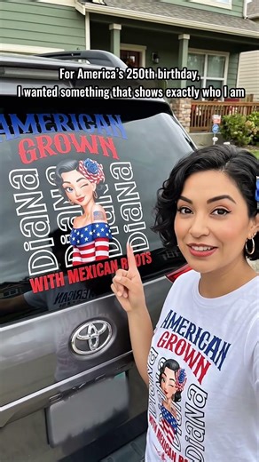 American Grown With Mexican Puerto Rican Cuban Hispanic Roots - Personalized Decal