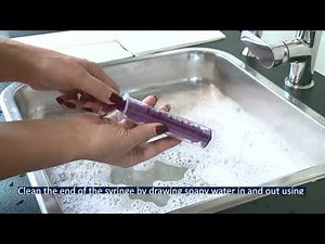 ENFit Reusable Syringe - Cleaning Guide