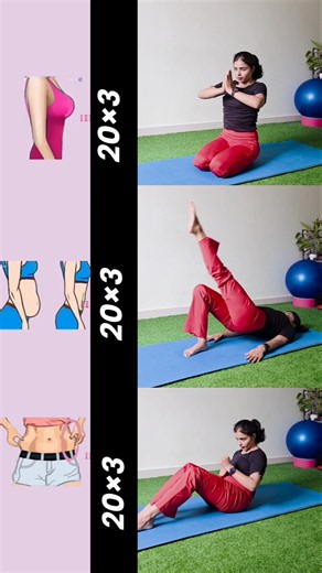 3 Exercises for Chest, Belly & Side Fat | Home Workout#ChestWorkout #BellyFatWorkout #HomeWorkout