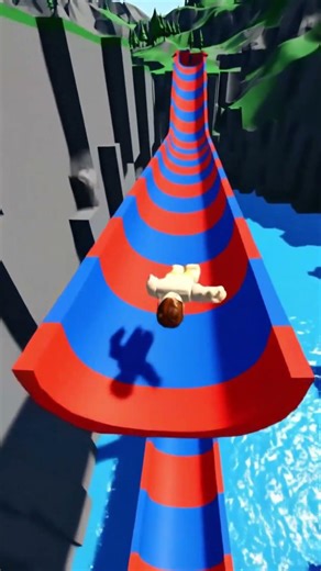 This Roblox Water Slide is CRAZY! 😱💦 #Roblox #Shorts
