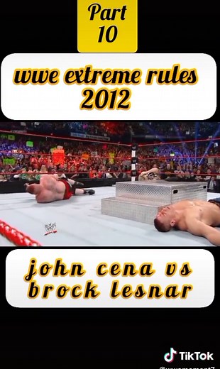 wwe extreme rules 2012😝😘😚 jhon cena vs brock lesnar❤️❤️❤️❤️❤️ #cenaze #jhon #jhoncena #brock #lesnar #brocklesner #4youpag #4youu #pagefoyou