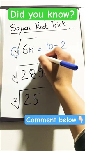 Square Root Magic Trick #mathtrick #maths #mathematica #education #mathematics #shorts #trending