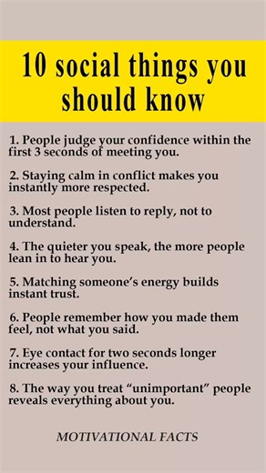 8 Social Things You Should Know 🤝🧠 | #Psychology #MindPower #LifeLessons