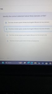 Identify the correct statement about three domains of life?A.... | Filo