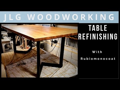How to Refinish a Table with Rubio Monocoat - DIY Table Refinishing - Woodworking