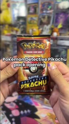 Opening a Detective Pikachu Booster Pack 🕵️⚡️ #pokemon #pokemonchannel #detectivepikachu #pikachu
