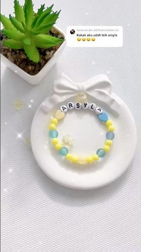 Gelang ARSYLA Cara membuat manik gelang #gelangmanik #gelang #diy #crystalbeads #asmr #tutorial