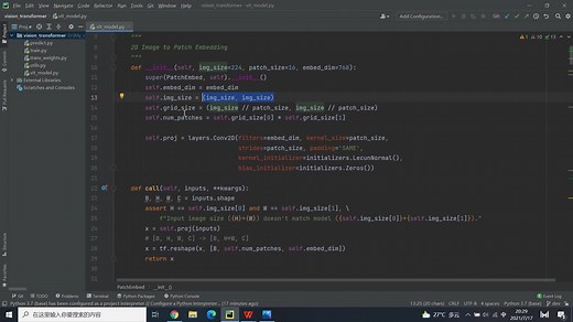 11.3 使用tensorflow2搭建vision transformer(ViT)模型，并基于迁移学习训练