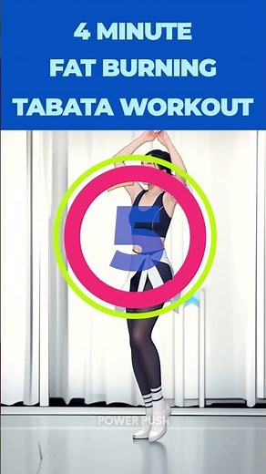 4 Minute Fat Burning Tabata Workout | HIIT Home Workout Part 04 #Shorts